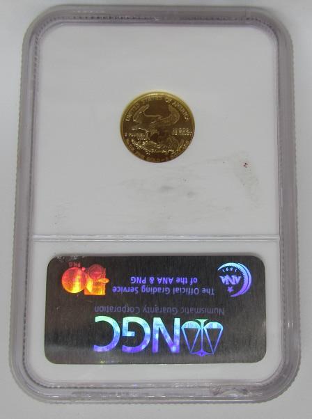 1998 EAGLE US $5 MS69 GOLD COIN NGC