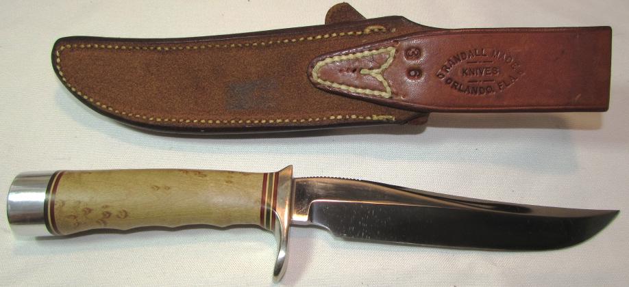 RANDALL MOD 3 HUNTER KNIFE & SHEATH 10.75" BIRCH