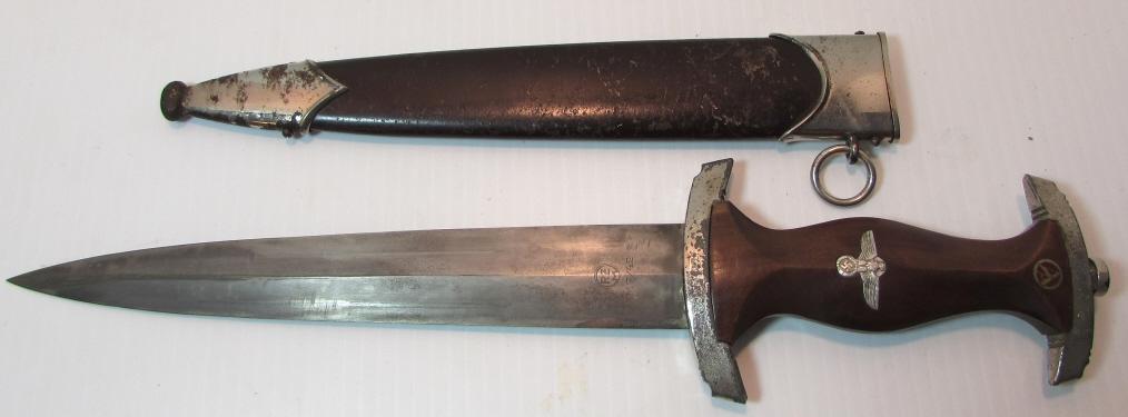 SA DAGGER & SCABBARD WWII RZM M7 42 GERMAN