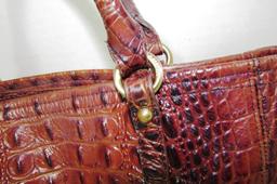 BRAHMIN PURSE BAG ALLIGATOR GRAIN CROSSBODY