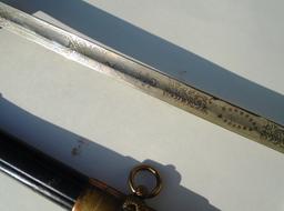 USN NAVY SWORD & SCABBARD STINGRAY SKIN