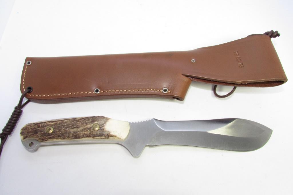 PUMA NEW HUNTER KNIFE & SHEATH STAG HORN SOLINGEN