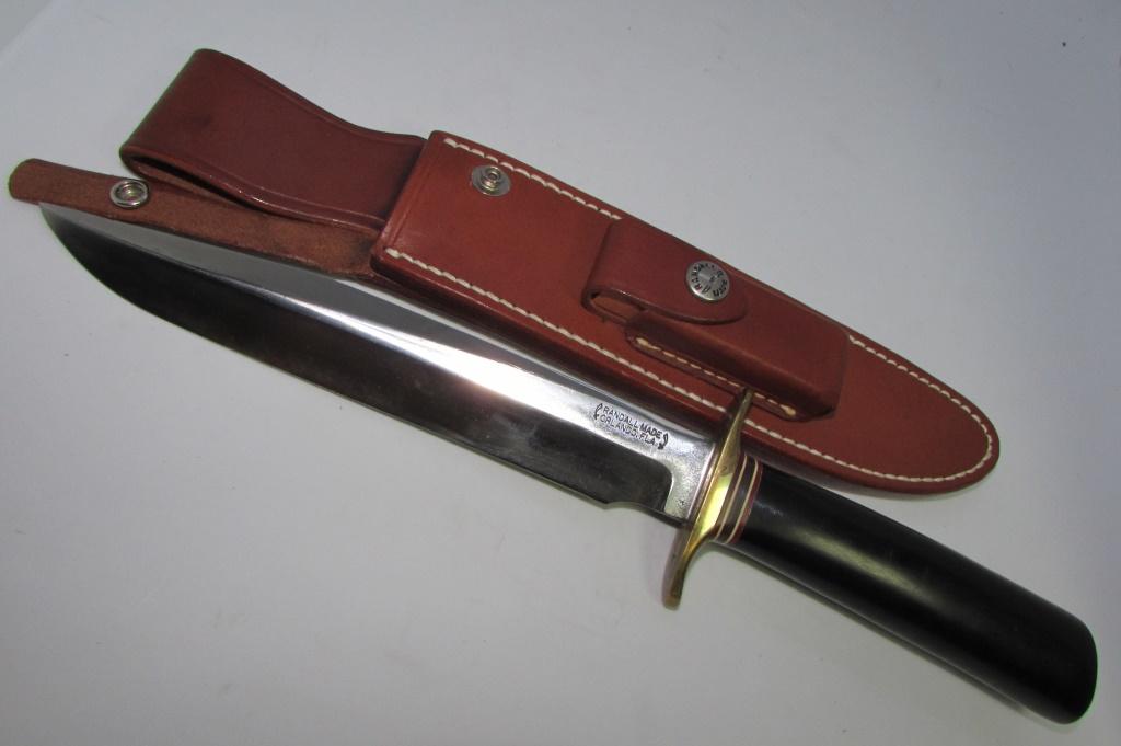 RANDALL #1-8 JRB KNIFE & ORIGINAL LEATHER SHEATH