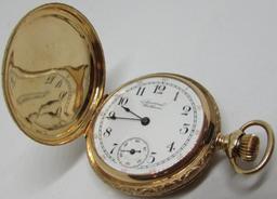 AMERICAN WALTHAM 14K GOLD POCKET WATCH 1894