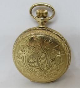 AMERICAN WALTHAM 14K GOLD POCKET WATCH 1894