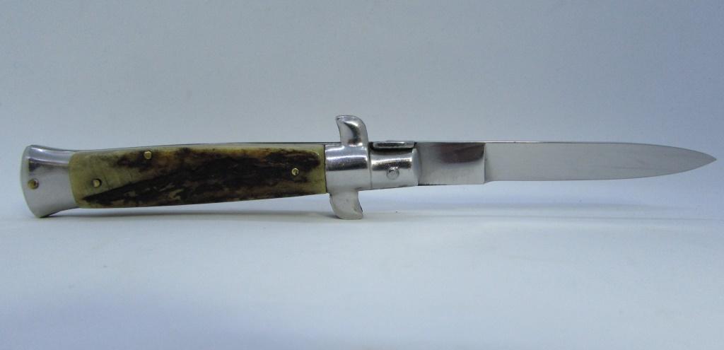 ROSTFREI GERMAN SWITCHBLADE POCKET KNIFE STAG