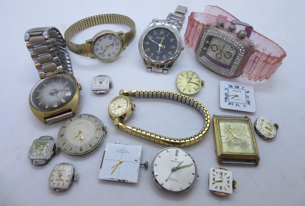 16 WATCH LOT: OMEGA HAMILTON BULOVA GENEVE GRUEN