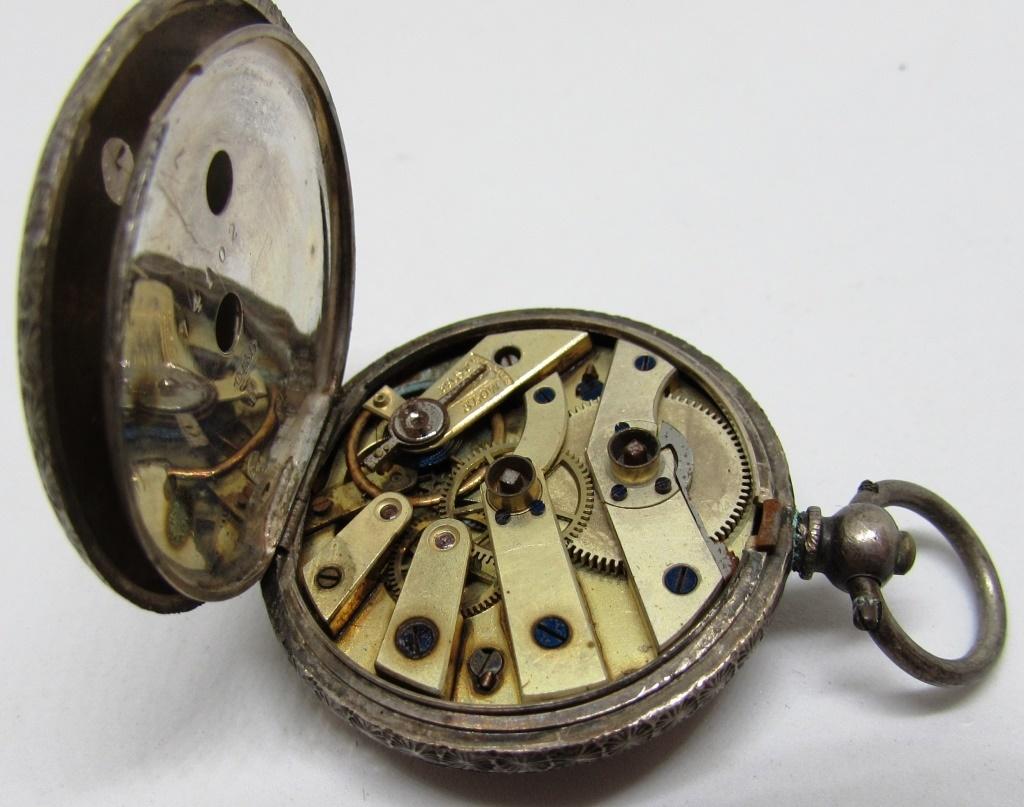 935 STERLING SILVER POCKET WATCH SWISS ANTIQUE