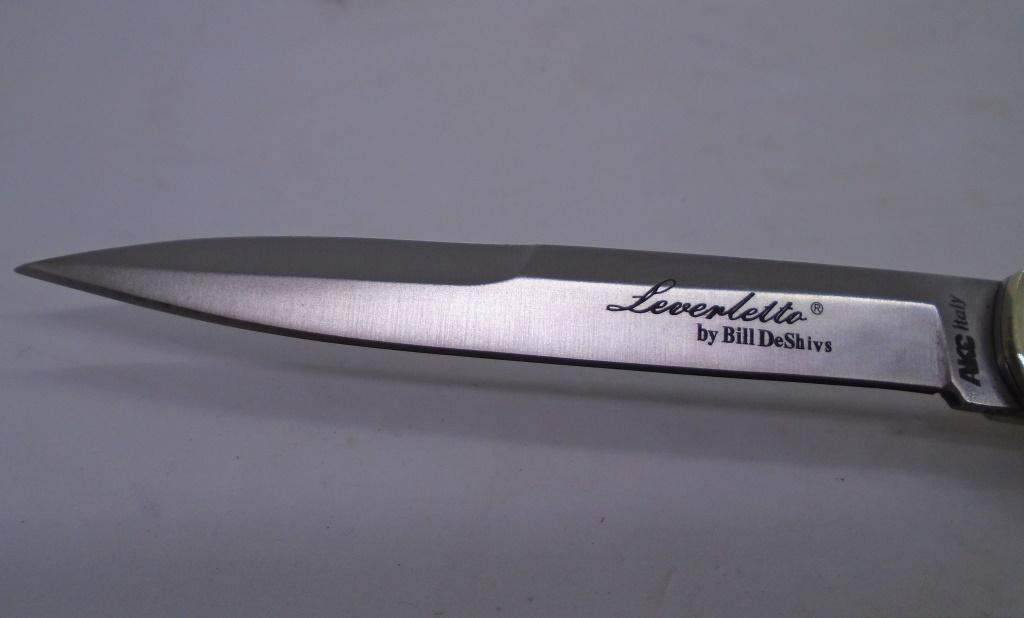 LEVERLETTO SWITCHBLADE BILL DESHIVS  KNIFE 10"