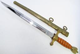 WKC NAVY GERMAN DAGGER & SCABBARD KRIEGSMARINE