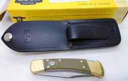 BUCK SWITCHBLADE KNIFE 110 w BOX LEATHER SHEATH