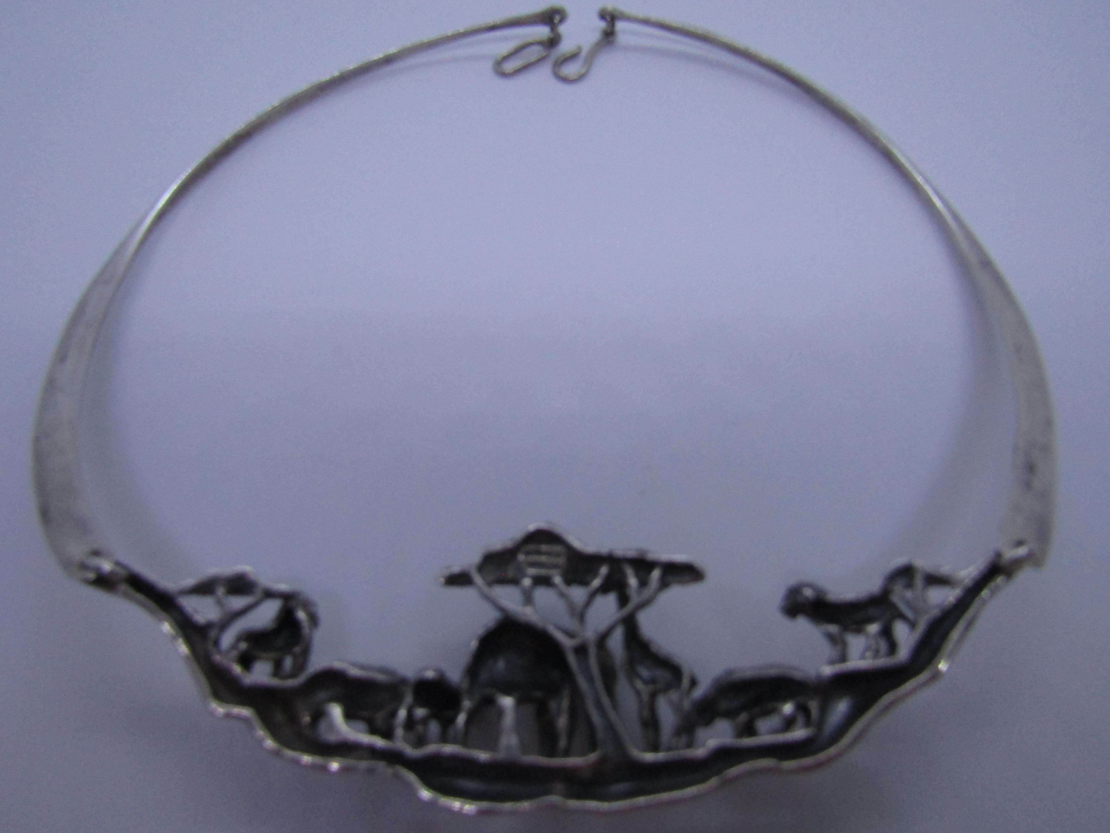 KABANA NECKLACE STERLING SILVER ANIMAL KINGDOM