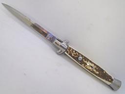 STAG SWITCHBLADE KNIFE AKC ITALY STILETTO