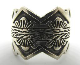 BILL EMERSON RING STERLING SILVER NAVAJO SIZE 14