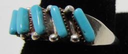 LAMY PETIT PT TURQUOISE RING STERLING SILVER