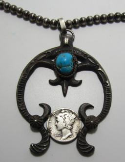 KEVIN BILLAH TURQUOISE STERLING SILVER NECKLACE