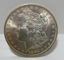 1884 0 US MORGAN SILVER DOLLAR COIN UNC