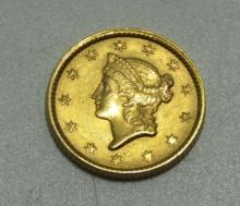 1853 US 1 DOLLAR GOLD COIN