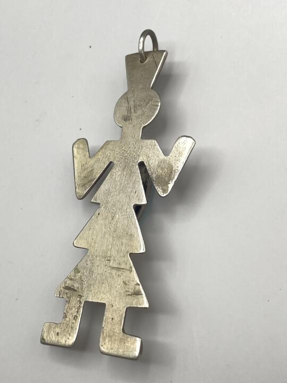 2.5" STERLING NATIVE AMERICAN KACHINA PENDANT