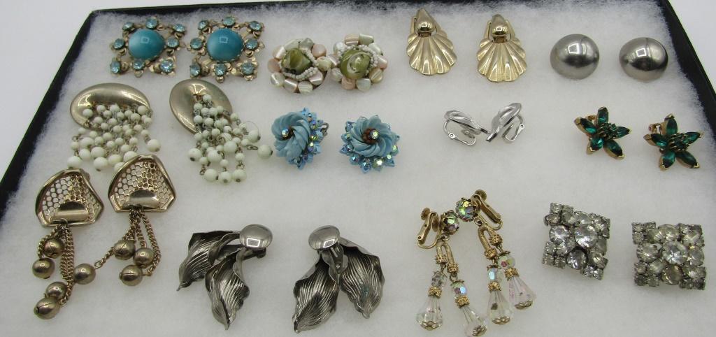 12 EARRING SET COLLECTION MARINO TRIFARI VENDOME