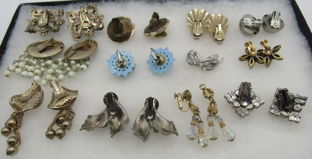 12 EARRING SET COLLECTION MARINO TRIFARI VENDOME