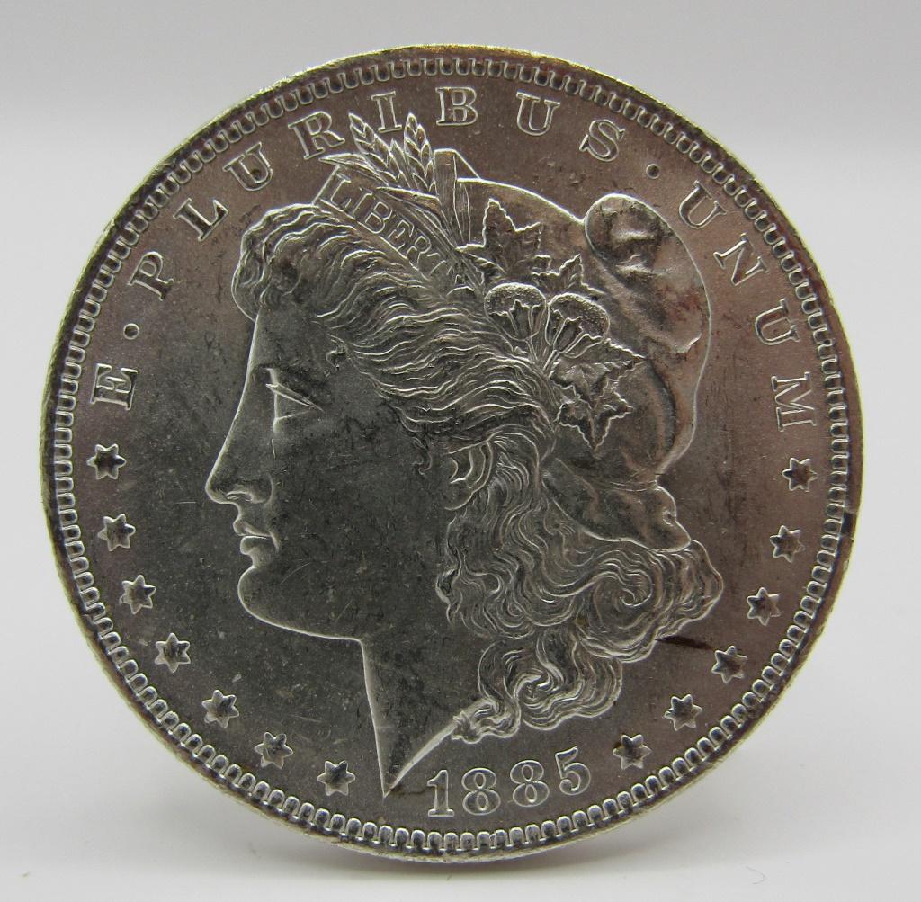 1885 O MORGAN SILVER DOLLAR US COIN UNC