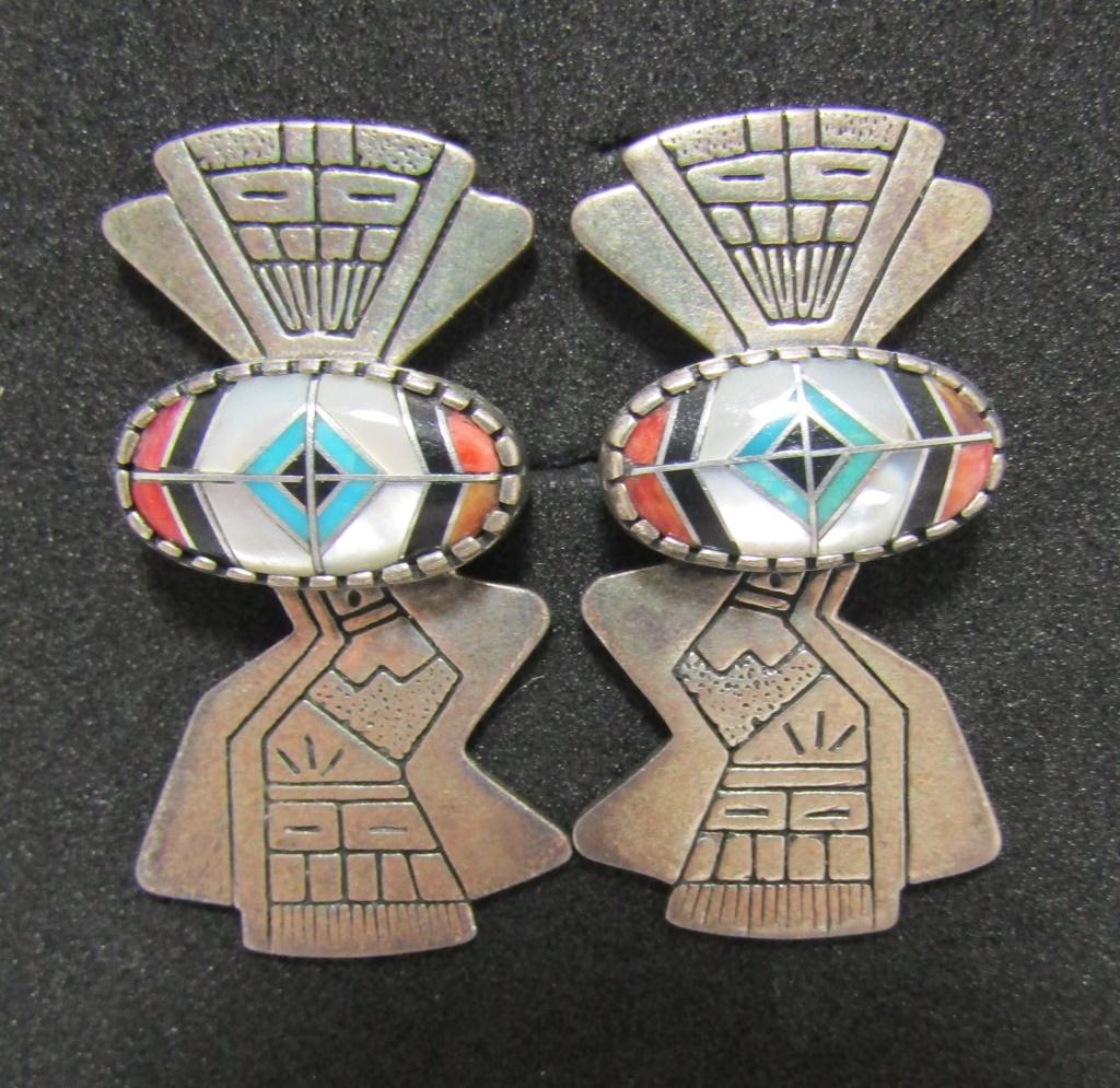 "RMT" TENORIO EARRINGS STERLING SILVER TURQUOISE