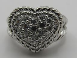 JUDITH RIPKA RING STERLING SILVER SIZE 6