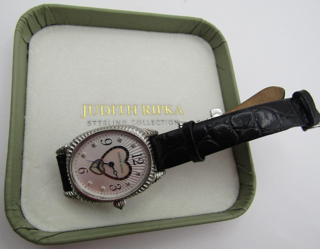 JUDITH RIPKA WRIST WATCH  STERLING SILVER IN BOX