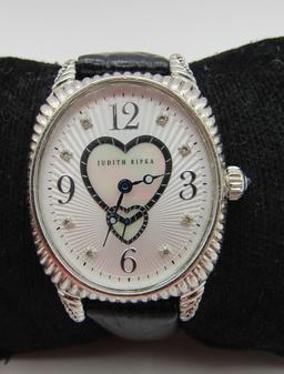 JUDITH RIPKA WRIST WATCH  STERLING SILVER IN BOX