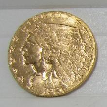 1926 USA GOLD 2 1/2 DOLLAR INDIAN COIN.
