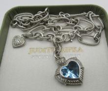 JUDITH RIPKA NECKLACE STERLING SILVER IN BOX 66GRM