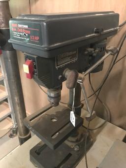 Craftsman 8", 3 Speed, 1/3Hp Drill Press, Working