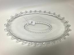 Heisey Lariat Pattern 15" Oval Platter