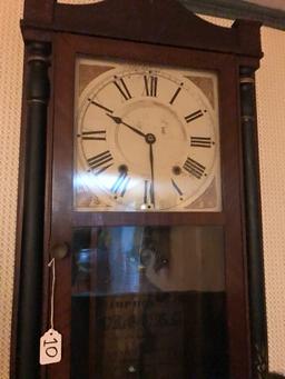 Antique Henry C. Smith Pillar & Scroll Clock