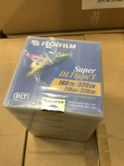 9 Boxes of Unopened, New,  Fujifilm Super DL Tape,