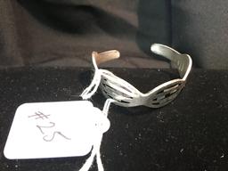 Marked .925 Sterling Bracelet W/Inlays