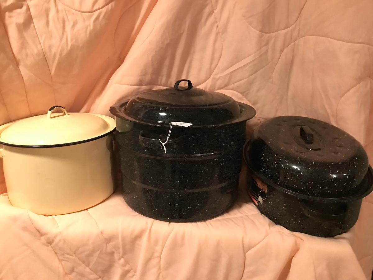 Three Pieces of Granite Ware