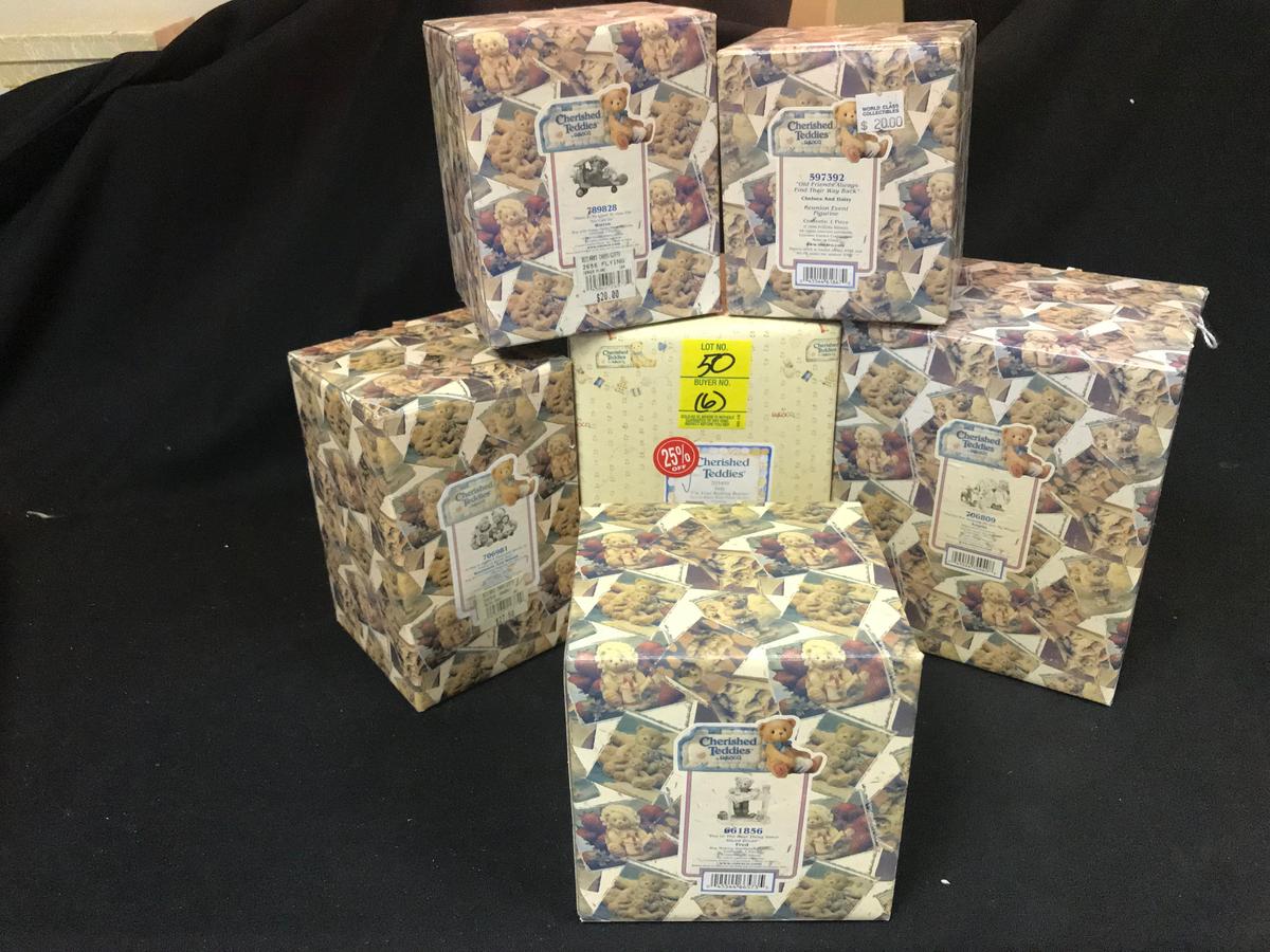 Lot Of (6) Cherished Teddies W/Boxes