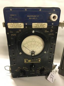 Vintage Multimeter Kit, MX-815/U with a ME-98/U