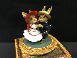 Wee Forest Folk Figurine W/Box "Dancing a'la Renoir" (Rabbits)