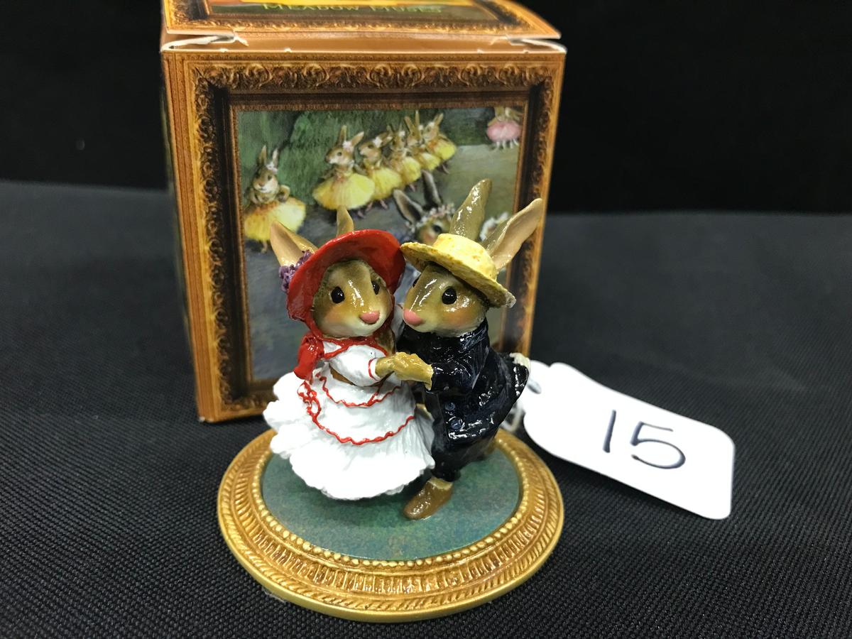 Wee Forest Folk Figurine W/Box "Dancing a'la Renoir" (Rabbits)