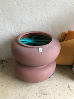 Planters with Garden Hose