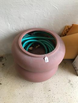 Planters with Garden Hose