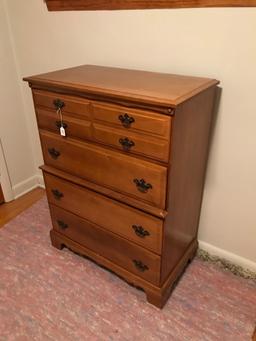 Maple Chest of Drawers, 42" Tall and 32.5" Wide