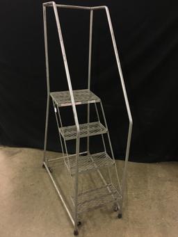 Tri-Metal Ladder Company Step Safety Ladder Is 68" Tall & 17" Wide