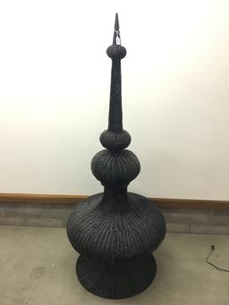 Wicker Decorator Sphere Is 72" Tall