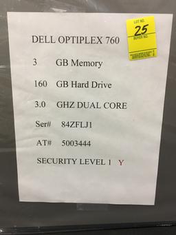 Dell Optiplex 760 Desk Top Computer