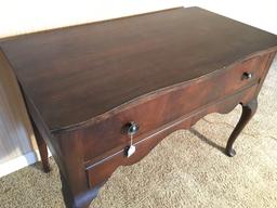 Antique 1-Drawer Occasional Table Is 30"W. x 20"D. x 27"T.