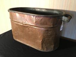 Copper Wash Boiler Is 12" x 22" x 12" Tall *